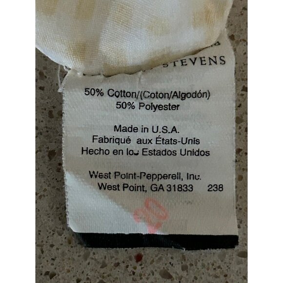 Yellow Gingham Single Twin Size Flat Sheet Pillowcase Westpoint Stevens - Picture 6 of 8